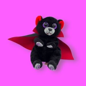 Ty Beanie Bellies Bearla Halloween Vampire Bear Beanie Baby Plush